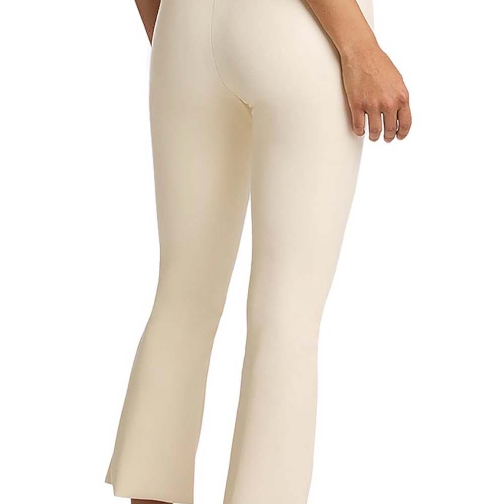 Commando Faux Leather Cropped Pant in Ivory